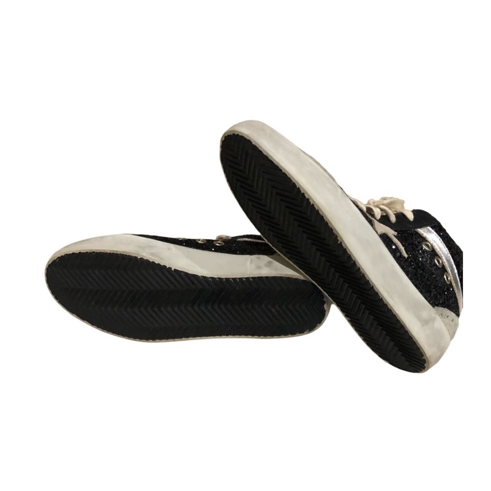 Golden Goose Mid Star Black Glitter Private Edt Limited Edition Sneakers  36 - Picture 3 of 7